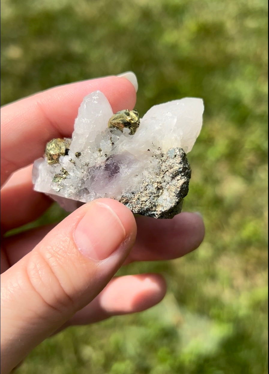 Quartz with Pyrite | A