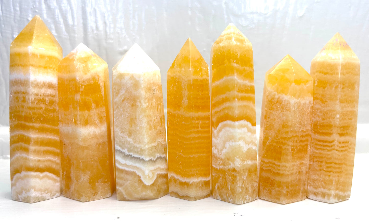 Orange Calcite Towers | A - G