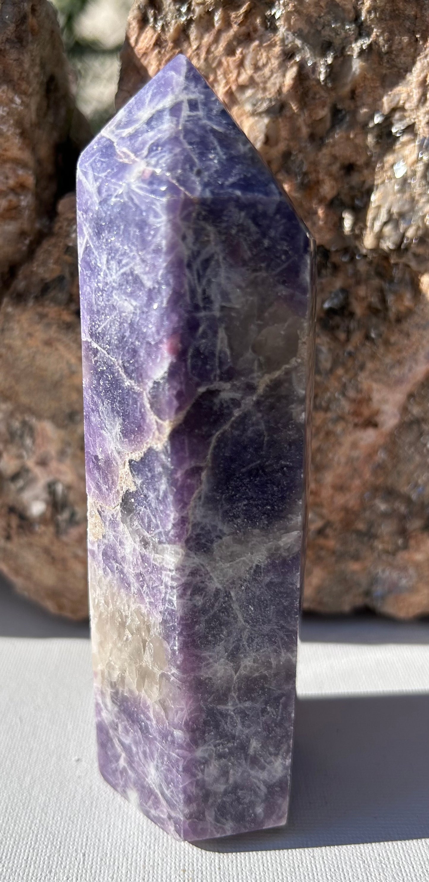 Lepidolite Tower - Large