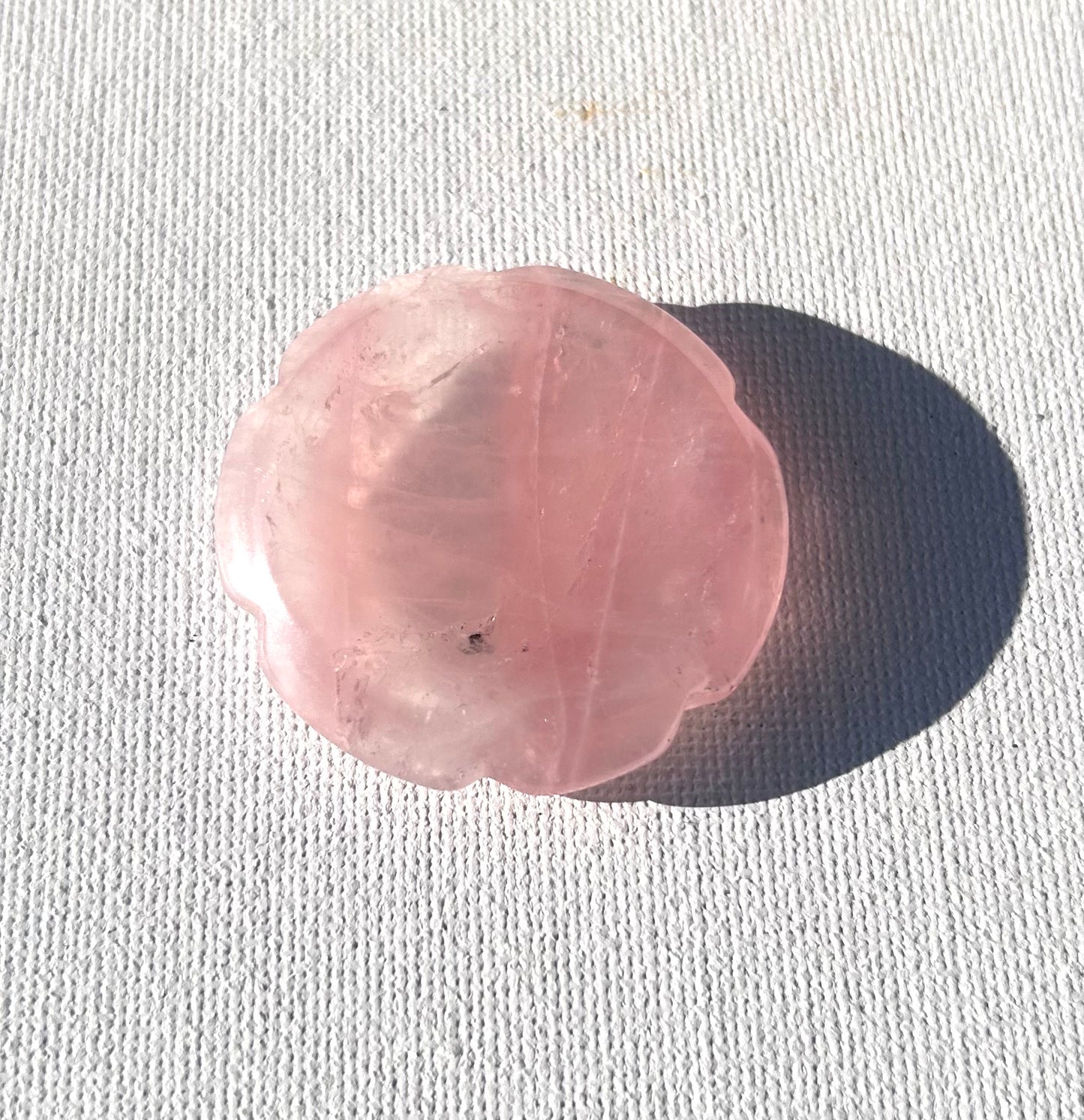 Rose Quartz Flower Shaped Sphere Holder