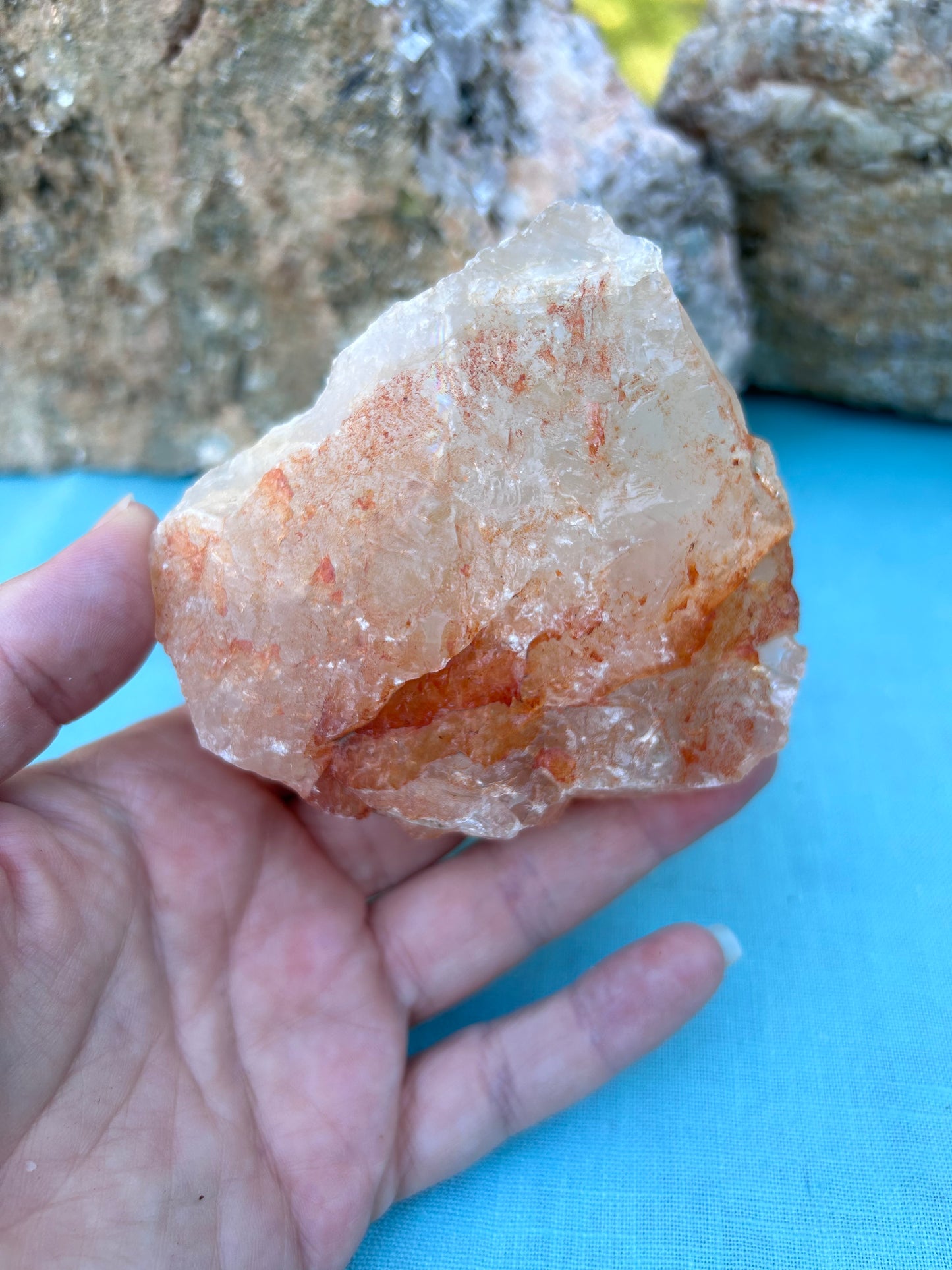 Raw Fire Quartz Specimen