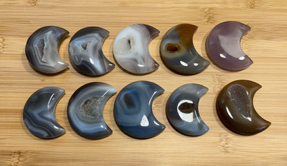 Agate Moon Carving