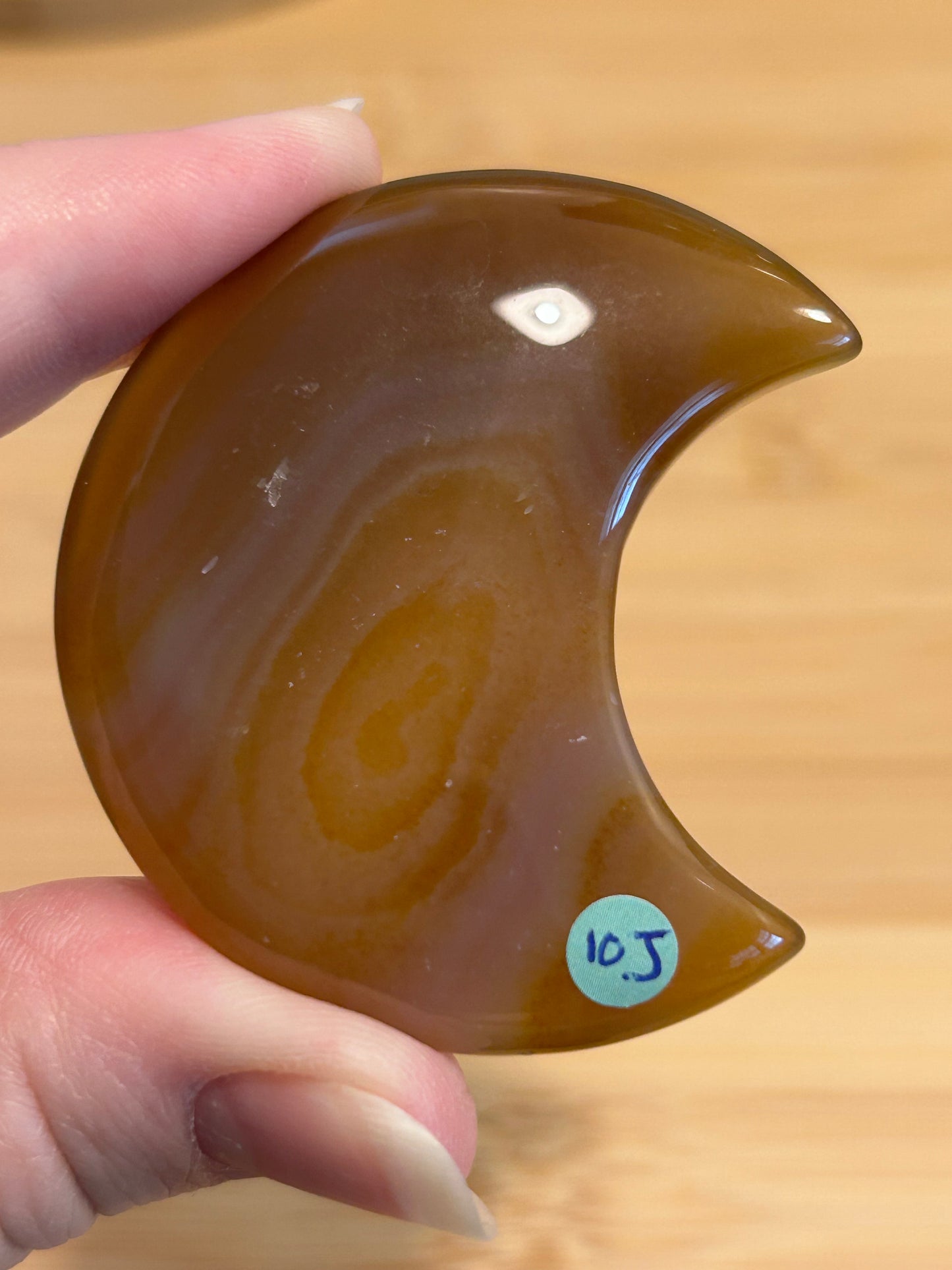 Agate Moon Carving