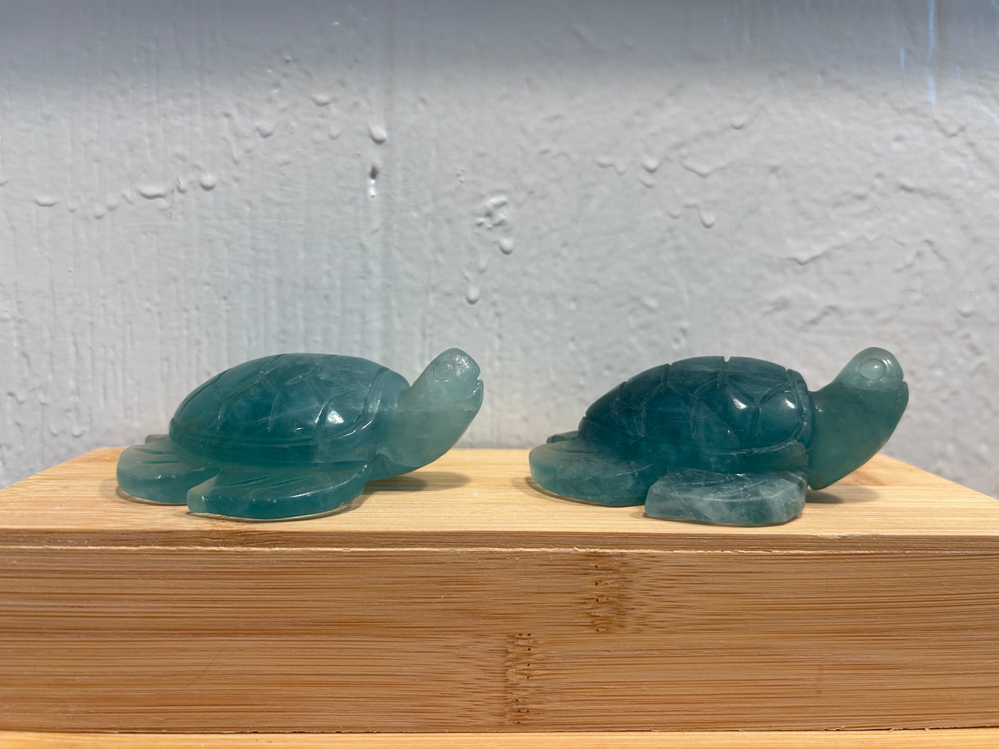 Green Fluorite Turtle Carving | Large