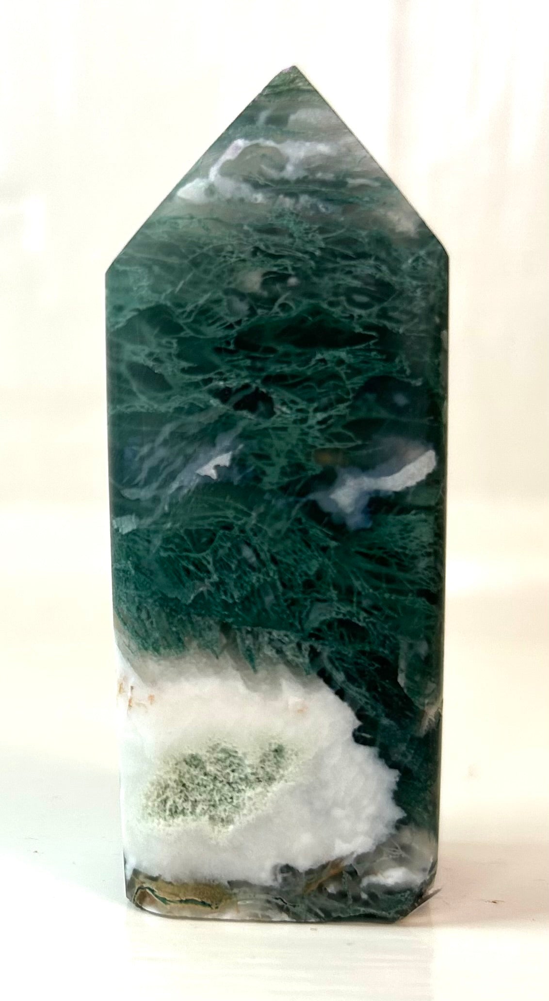 Moss Agate Obelisk (Small) | A - F