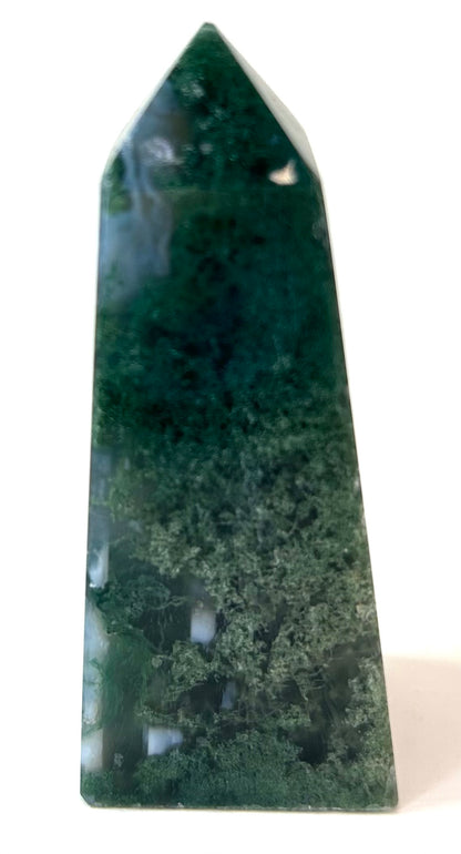 Moss Agate Obelisk (Small) | A - F